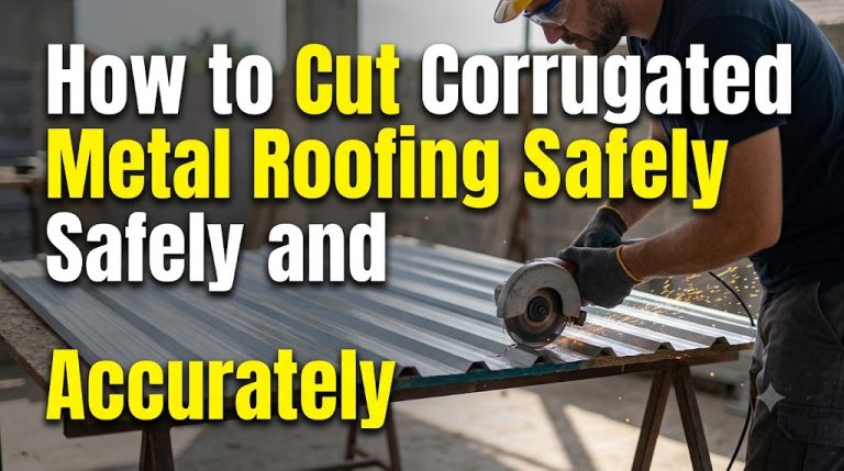 How to cut corrugated metal roofing with electric power shears