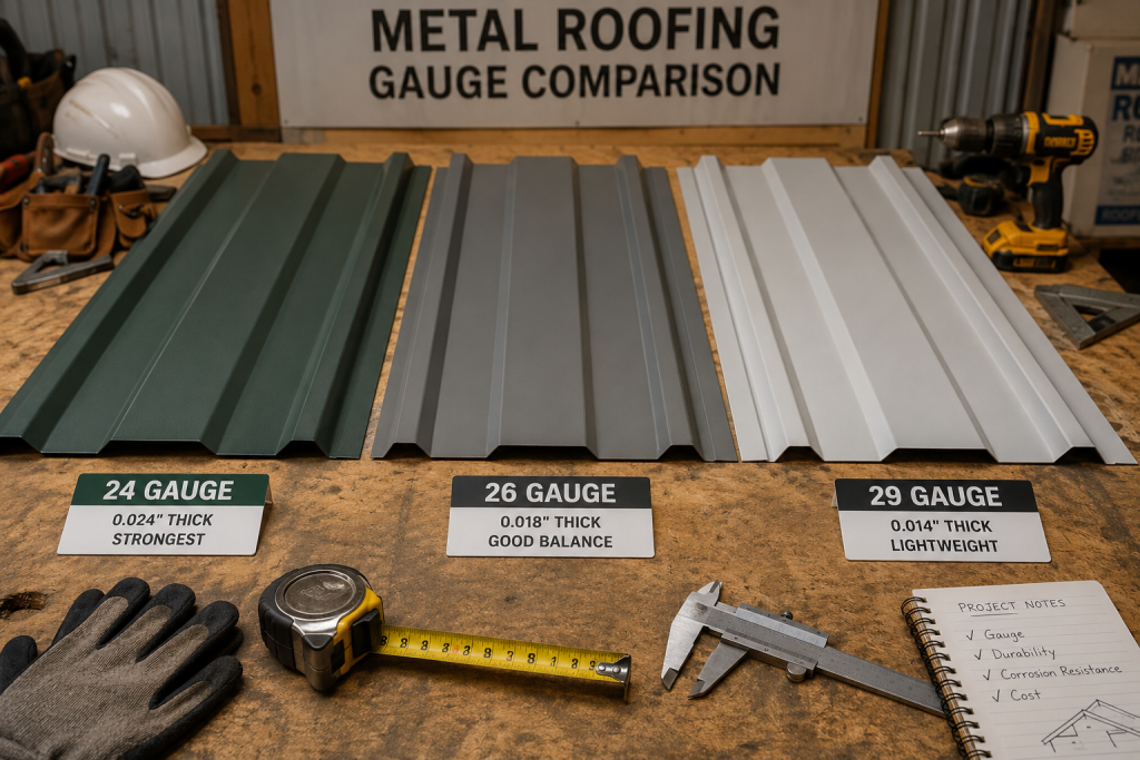  is 29 gauge metal roofing good compared to 26 gauge roofing