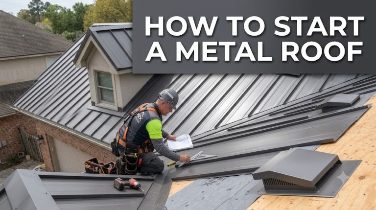 how to start a metal roof on a complex residential roof with valleys and dormers