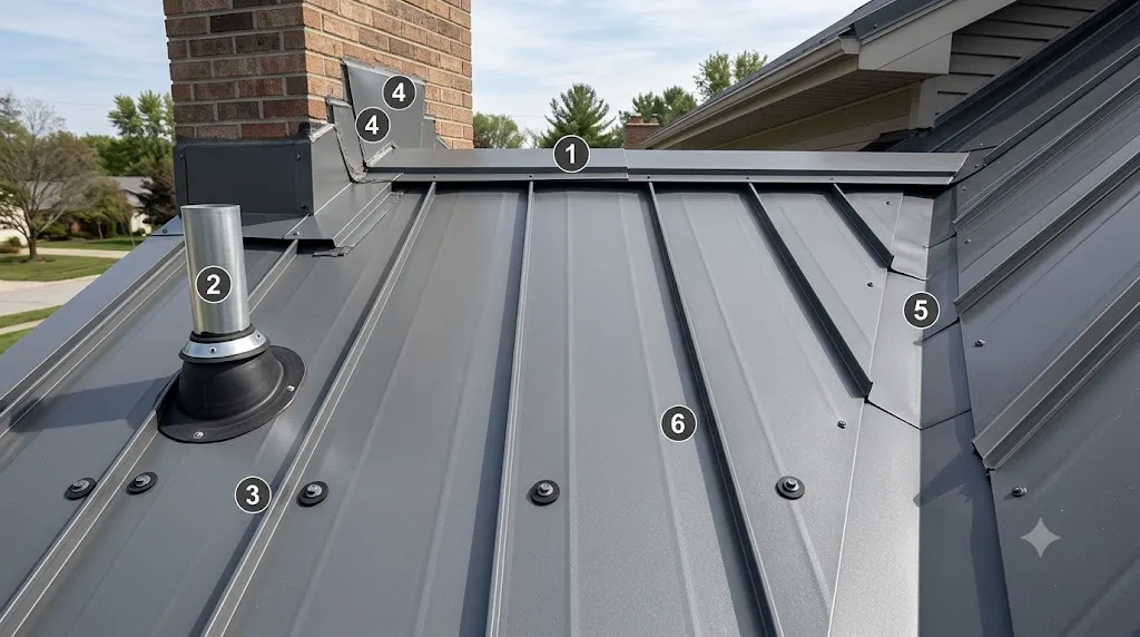 why do metal roofs leak around screws flashing seams and vents
