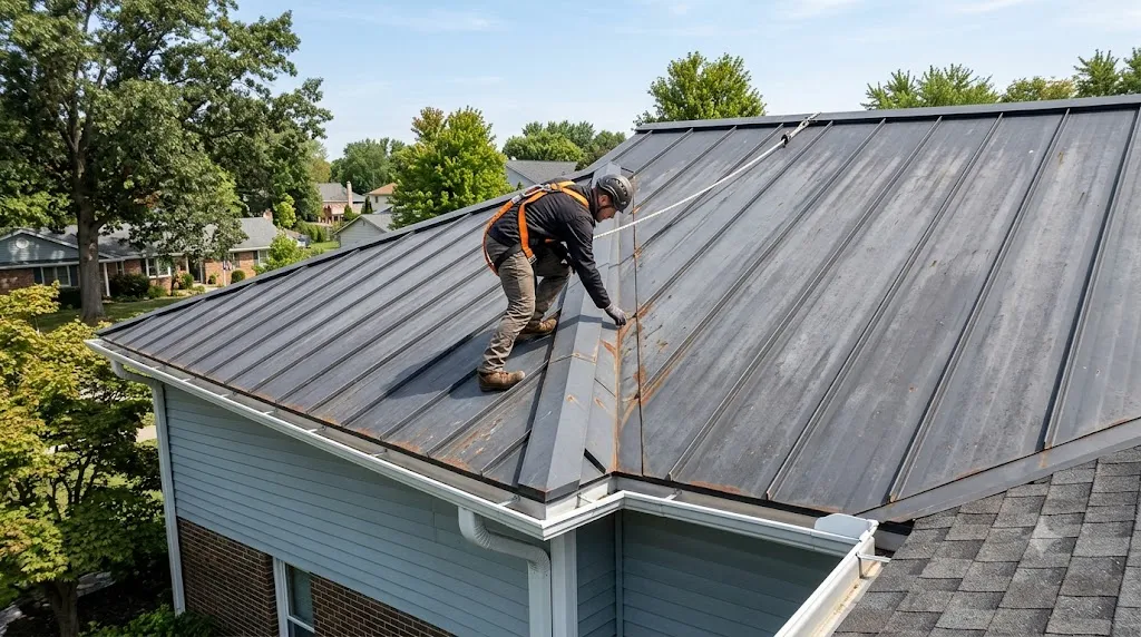 when to restore vs replace a metal roof with minor rust and sound panels
