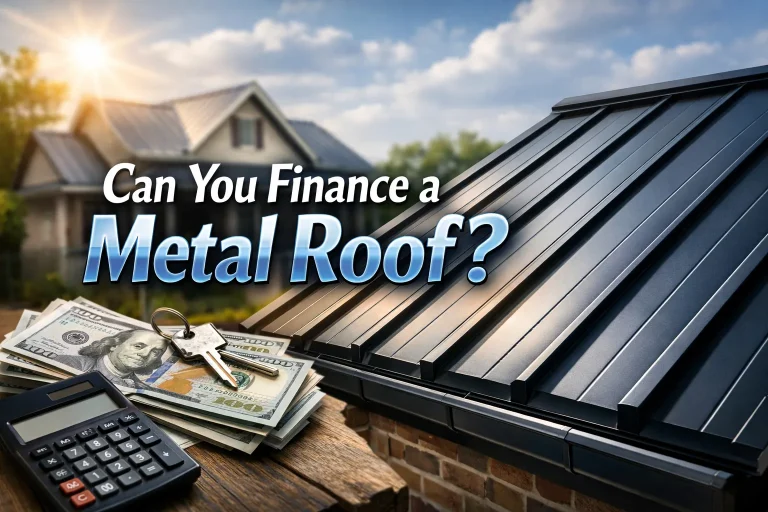 roofing contractor inspecting whether metal roofs are better than shingles for a home