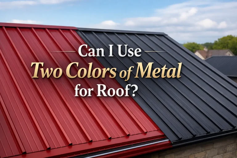 Can I Use Two Colors of Metal for Roof