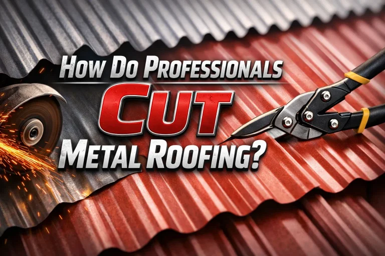 How Do Professionals Cut Metal Roofing