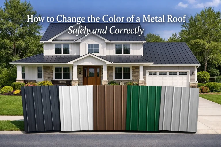 How to Change the Color of a Metal Roof Safely and Correctly