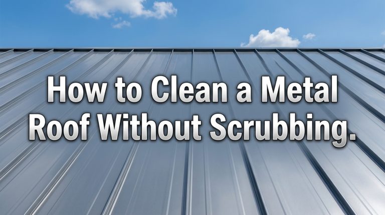 How to Clean a Metal Roof Without Scrubbing