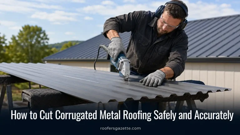 How to Cut Corrugated Metal Roofing Safely and Accurately