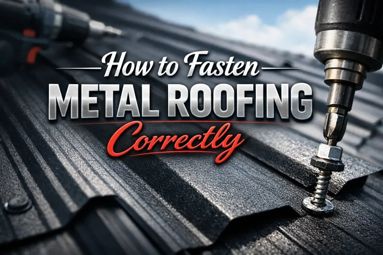How to Fasten Metal Roofing Correctly