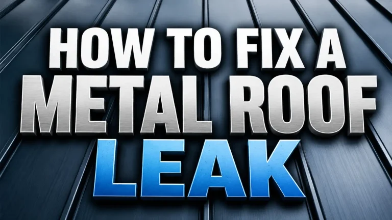 How to Fix a Metal Roof Leak