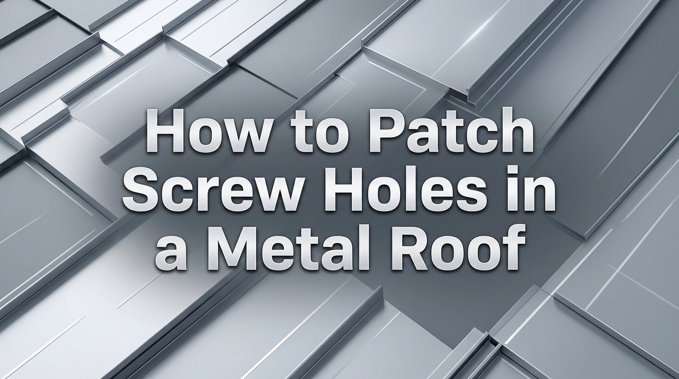 How to Patch Screw Holes in a Metal Roof