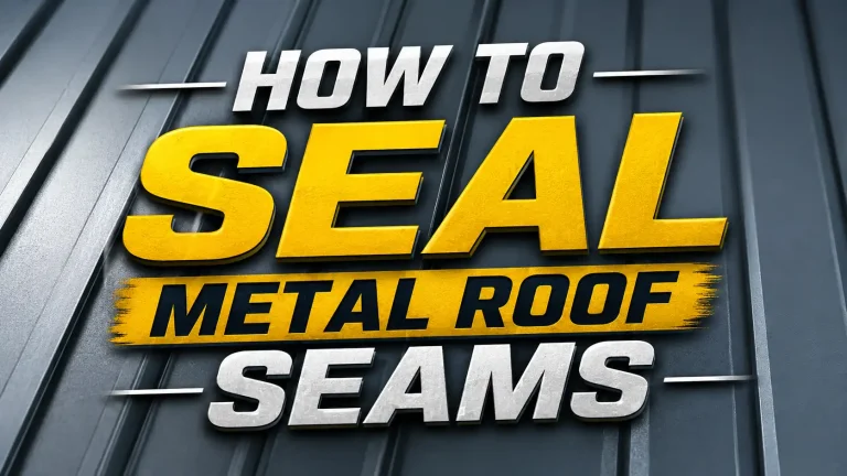 How to Seal Metal Roof Seams