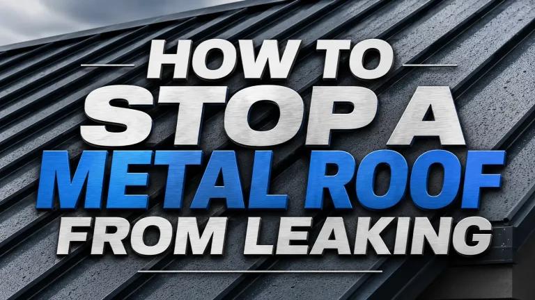 How to Stop a Metal Roof From Leaking
