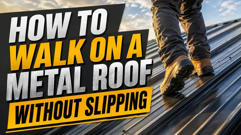 How to Walk on a Metal Roof Without Slipping