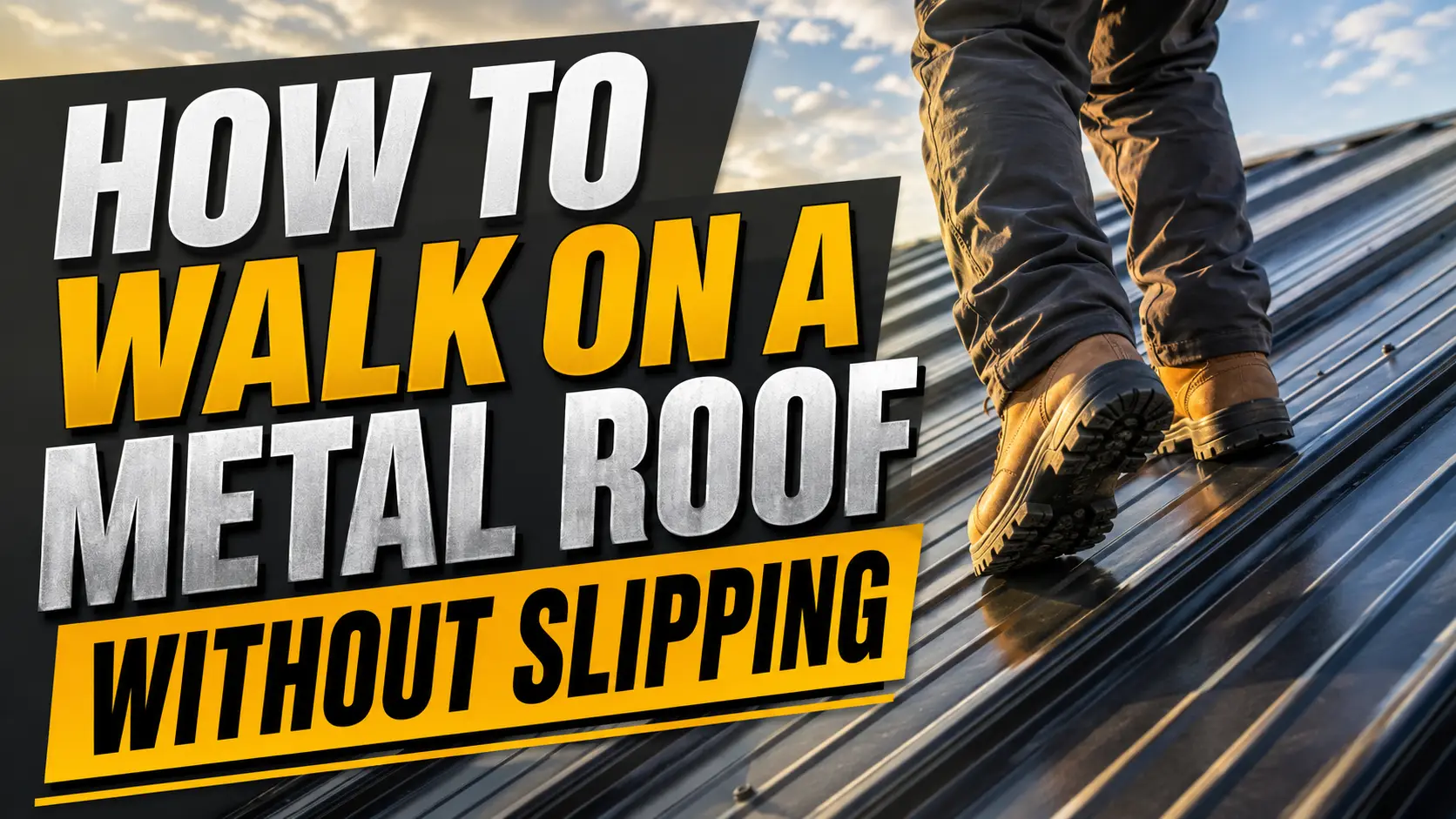 How to Walk on a Metal Roof Without Slipping