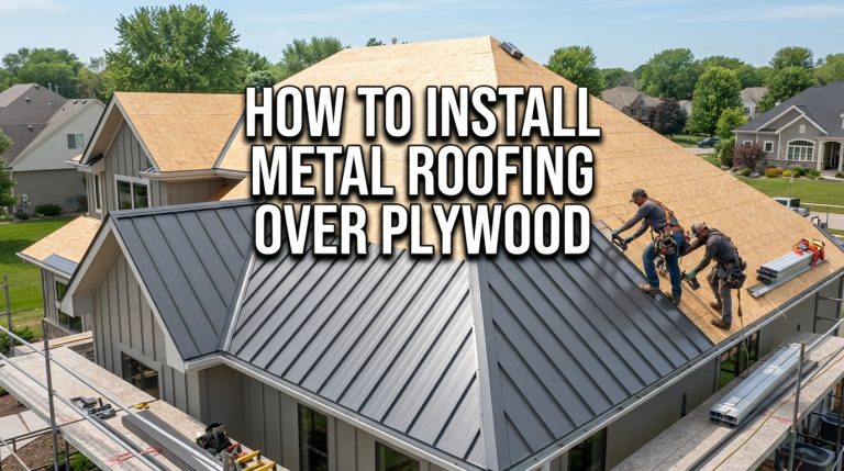 plywood roof deck inspection before installing metal roofing over plywood