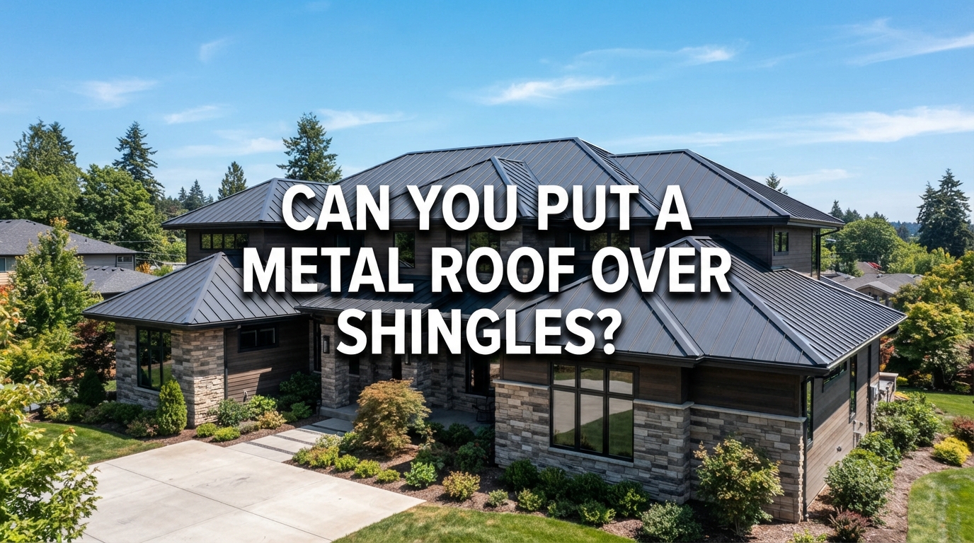 can you put a metal roof over shingles on a suburban home