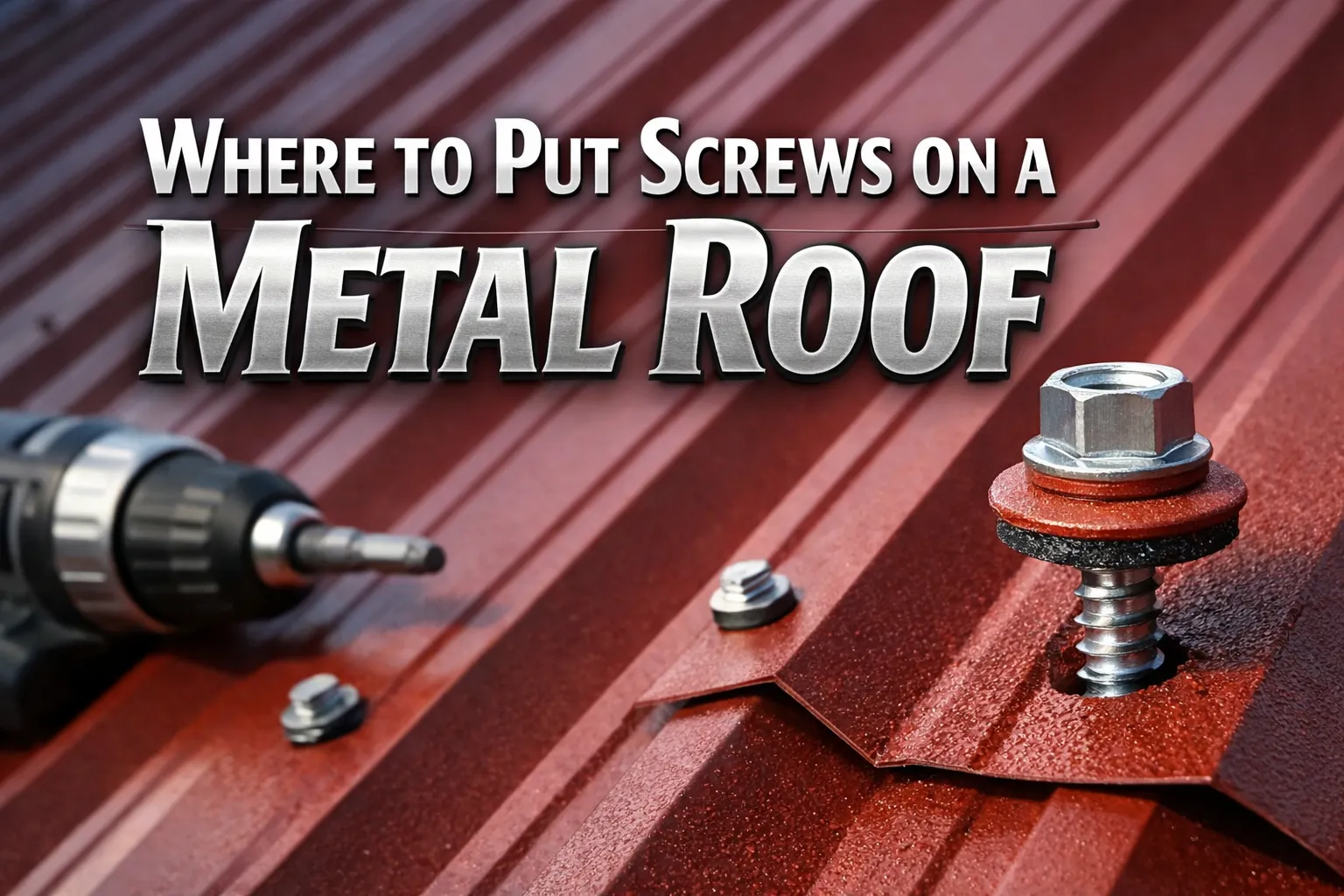 Where to Put Screws on a Metal Roof