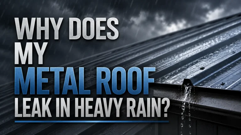 Why Does My Metal Roof Leak in Heavy Rain