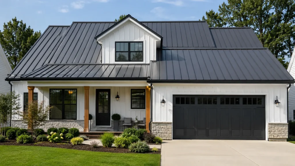 how much does a standing seam metal roof cost on a modern home