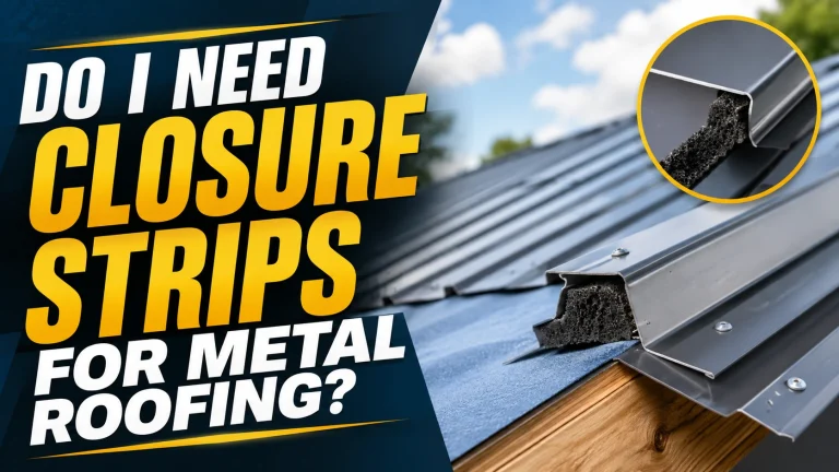 closure strips installed under metal roofing ridge cap