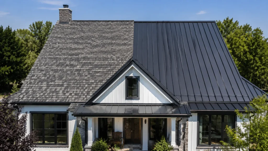 how much more is a metal roof than shingles side by side roof comparison