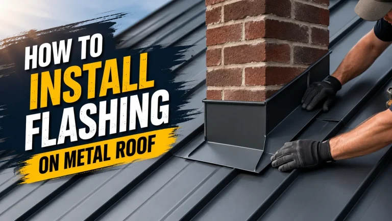 Correct chimney flashing installation on metal roof