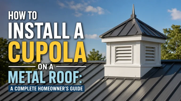 metal roof cupola flashing installation detail