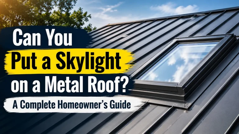 Can you put a skylight on a metal roof with professional installation