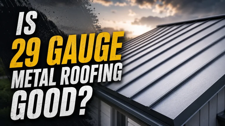 professionally installed 29 gauge metal roofing on residential home