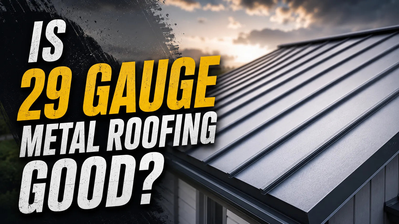 professionally installed 29 gauge metal roofing on residential home