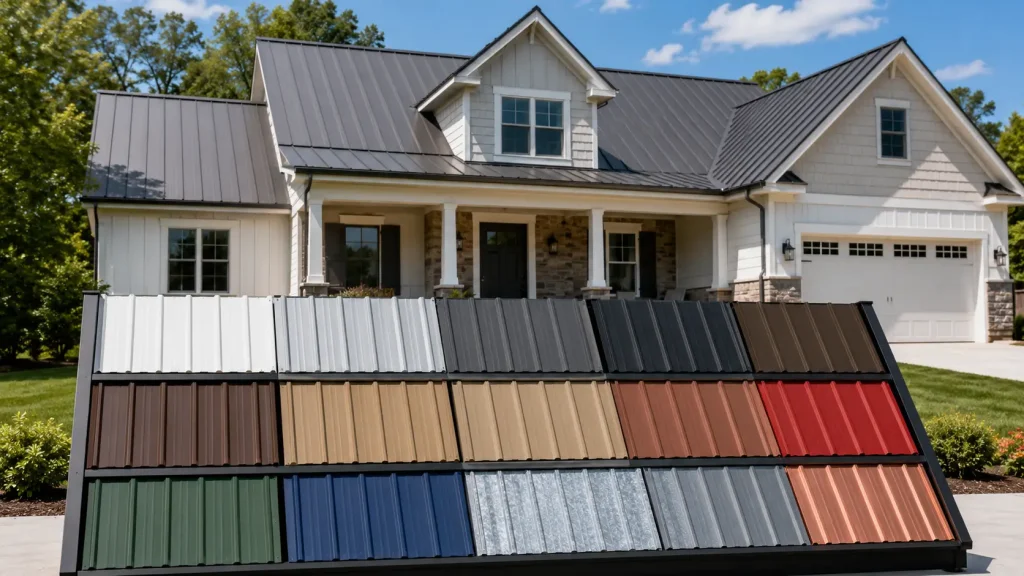what colors do metal roofs come in for residential homes