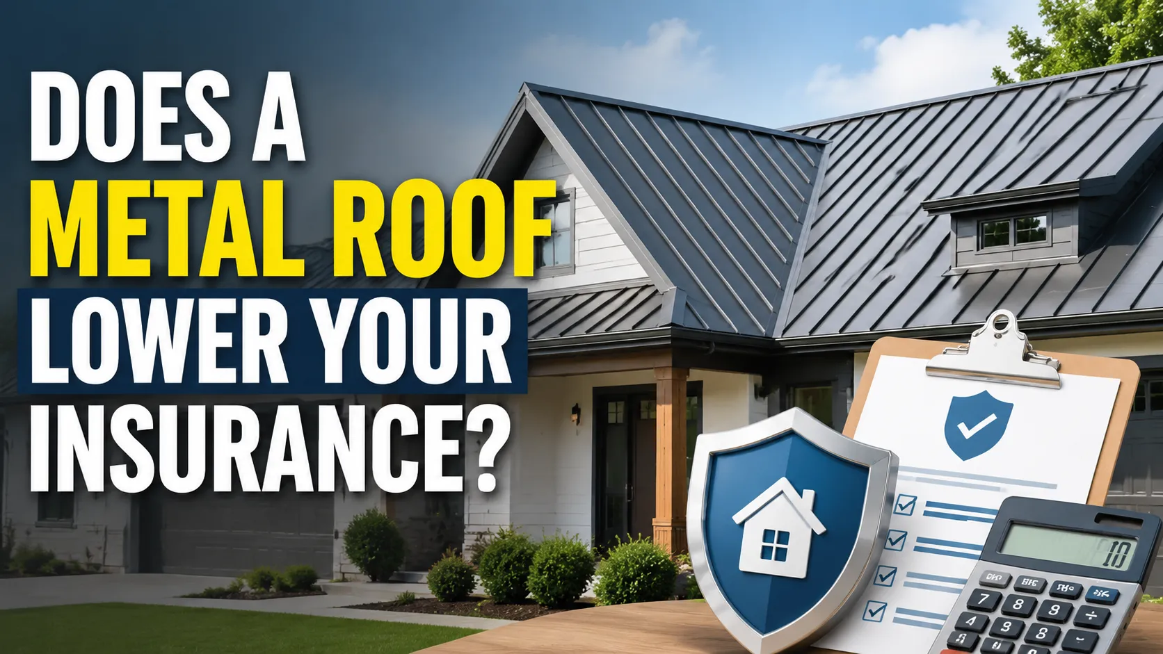 homeowner asking does a metal roof lower your insurance before roof replacement