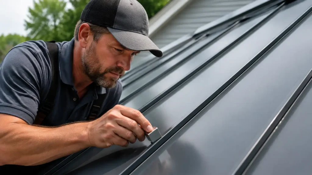 are metal roofs magnetic test on a residential metal roof panel