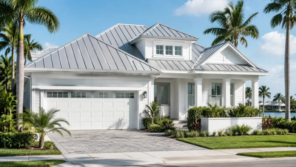 what color metal roof is best in Florida for a coastal home