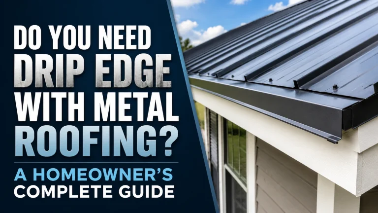 proper drip edge installation on metal roofing comparison