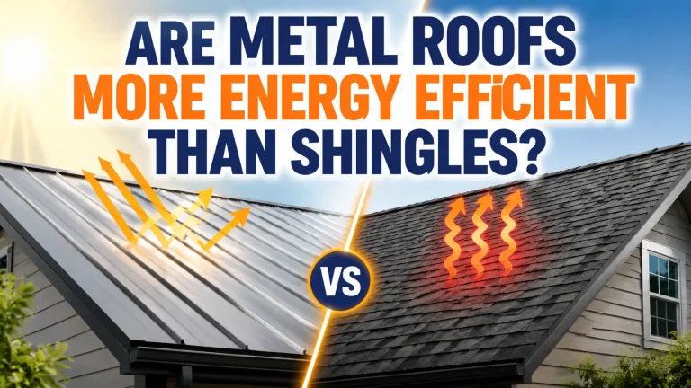 metal roof ventilation and insulation energy efficiency diagram for homeowners