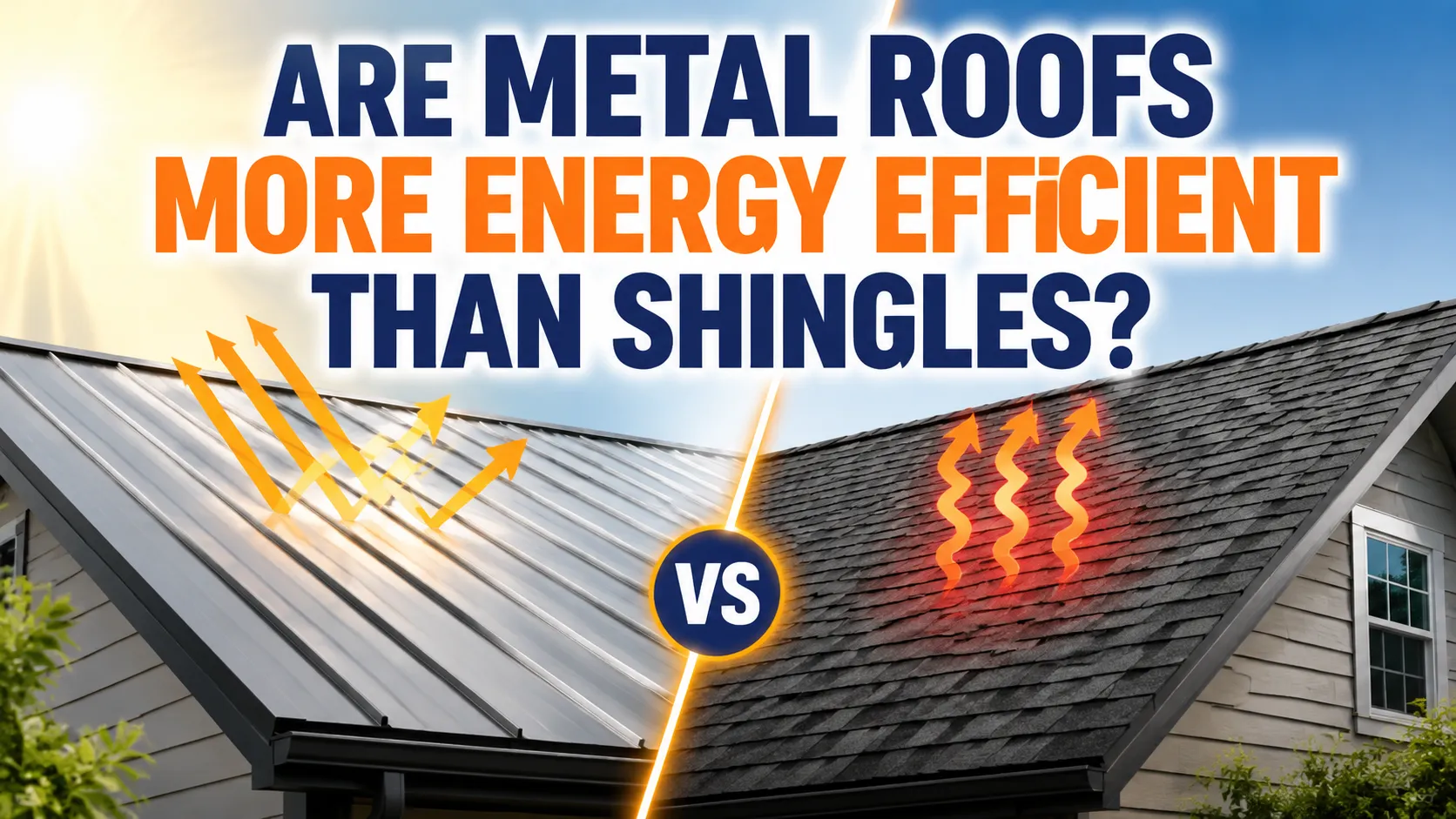 metal roof ventilation and insulation energy efficiency diagram for homeowners