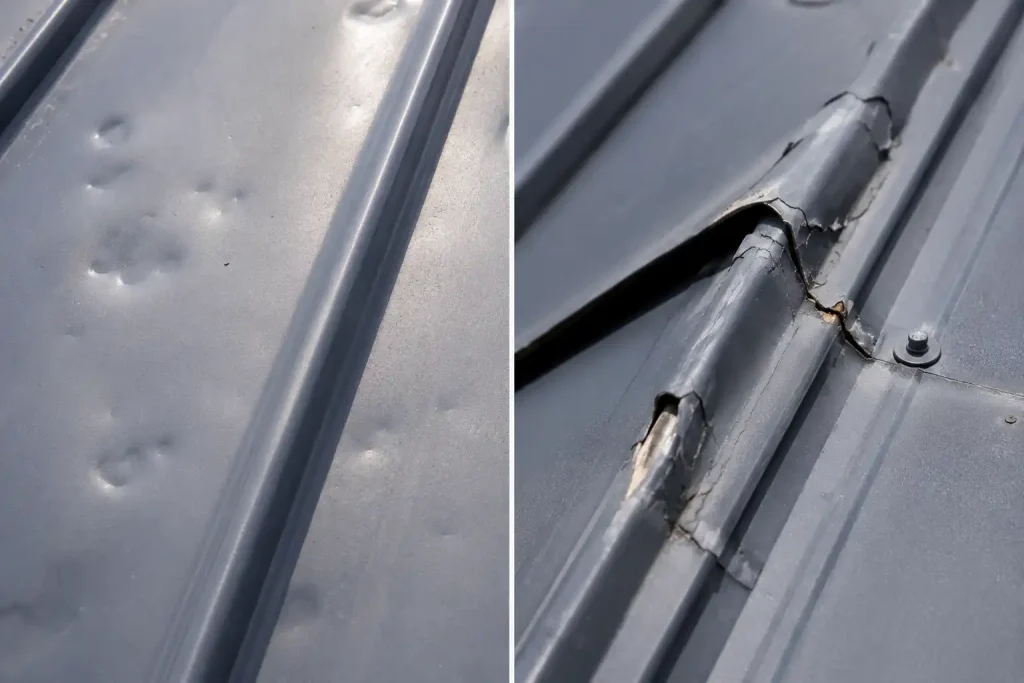 Are metal roofs impact resistant against hail and storm debris