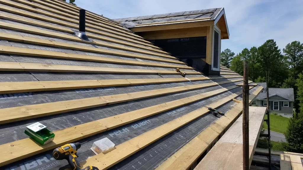 how to install furring strips for metal roof layout on roof deck