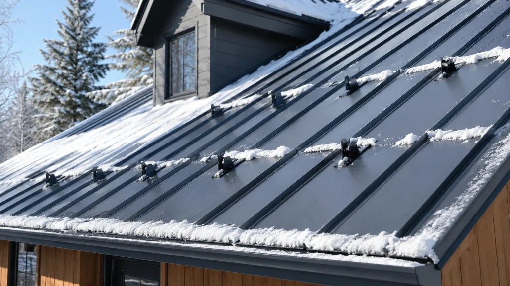How to install snow guards on metal roof using clamp-on snow guards.