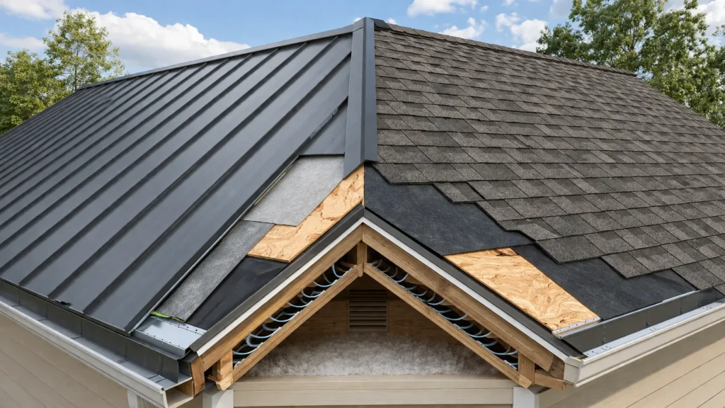 metal roof vs shingles leak prevention roof system comparison