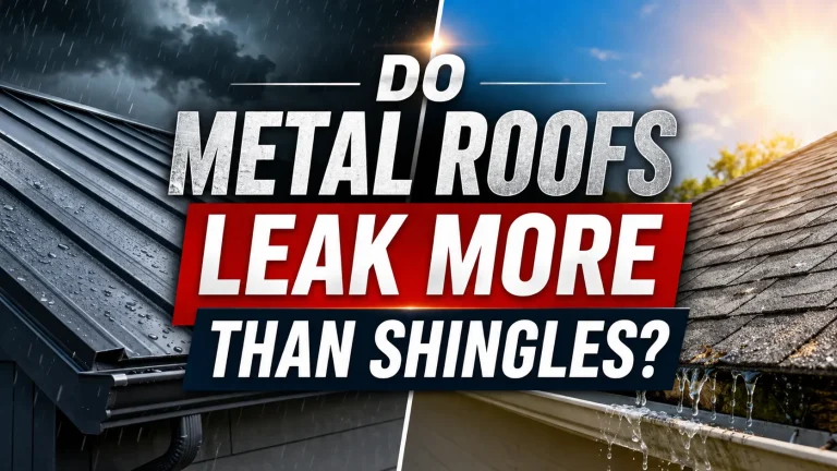 metal roof vs shingles leak prevention roof system comparison