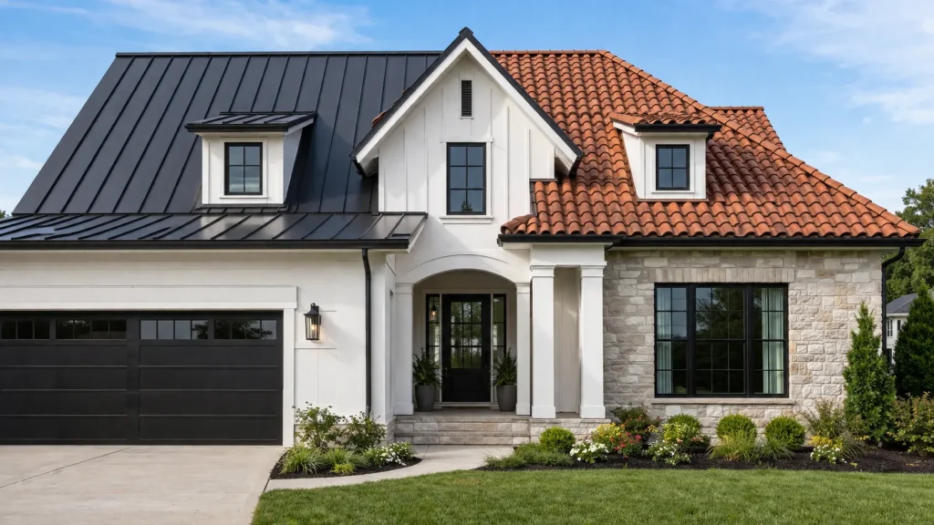which roof is better metal or tile comparison on a residential home