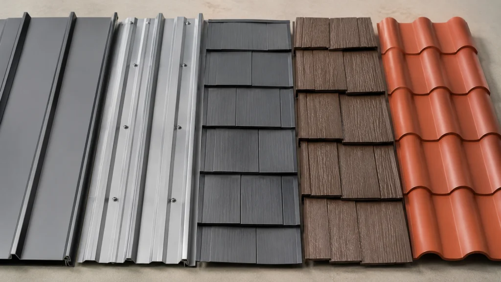 What are the different types of metal roofing systems for homes