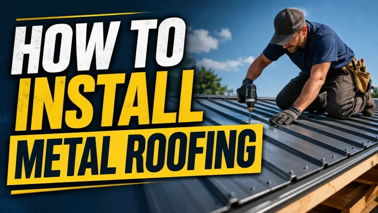 properly installed metal roofing with clean flashing and straight panels