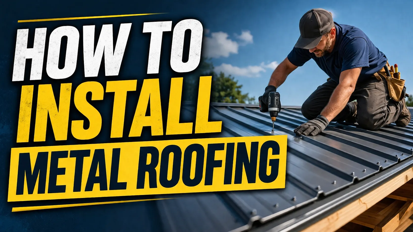 properly installed metal roofing with clean flashing and straight panels