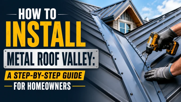proper screw placement for metal roof valley installation
