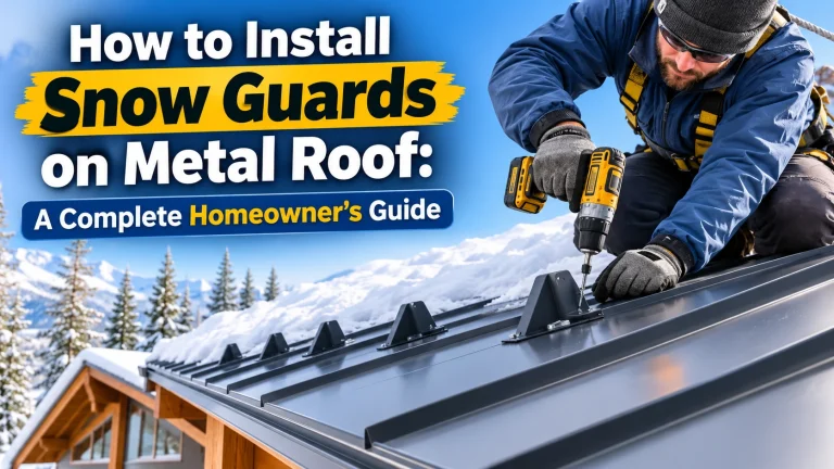 Proper snow guard layout on a metal roof