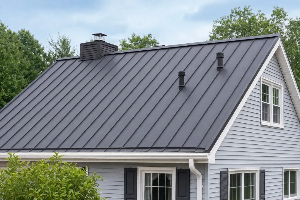 Properly completed how to install a metal roof on a house example