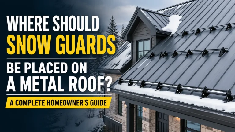 staggered snow guard layout on standing seam metal roof